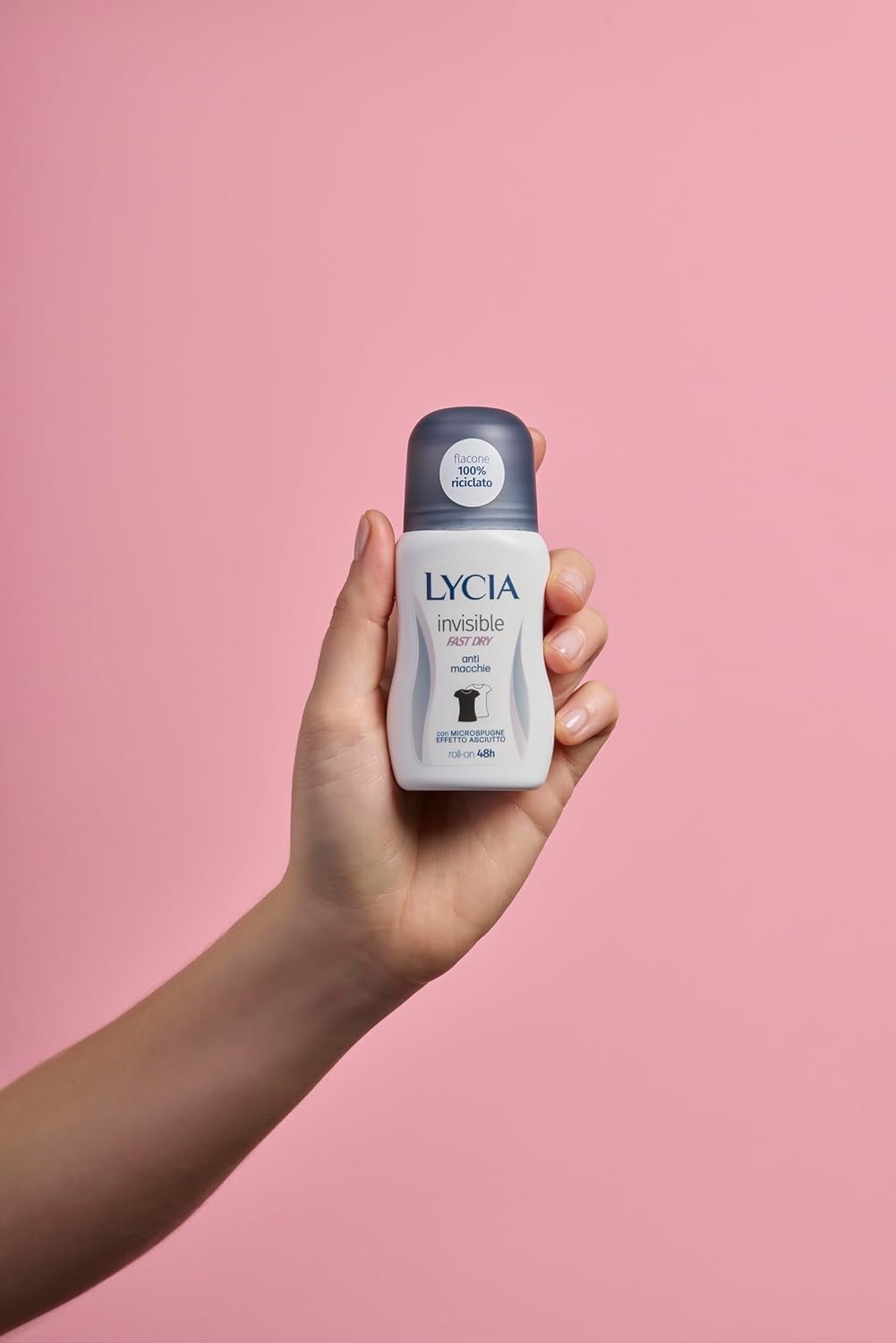 12x Lycia Deodorante Roll-On Invisible Fast Dry,Deodorant, 0% Flecken und Lichthöfe - Deo 50ml + Beni Culinari Kostenloser Schlüsselanhänger