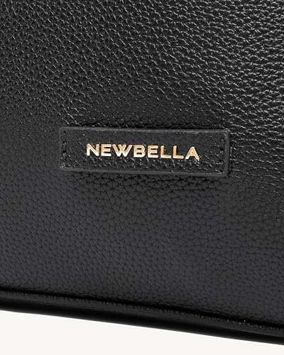 Image of NEWBELLA Small Shoulder Bags for Women - Trendy Underarm Purse & Crossbody Handbag for Daily Commute & Evening (Black-3)