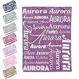 Personalized Blanket for Kids Personalized Baby Blankets for Boys and Girl Custom Blanket for Baby Girls Boys Personalized Baby Blanket with Name Customized Personalized Baby Gifts (Sweet Pea)