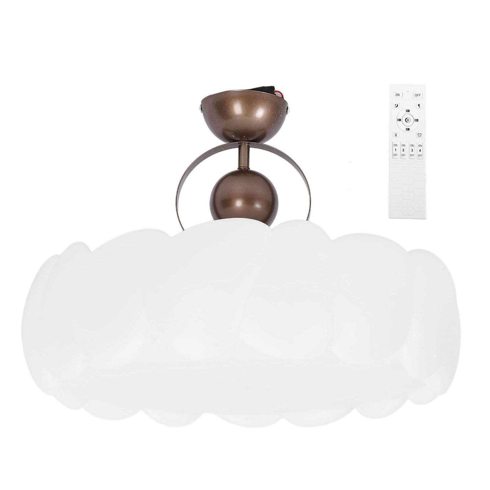 LED Lekka sufitowa stepless Dimmable w kształcie kwiatu mocowanie Nowoczesne urządzenie do oświetlenia sufitowego z aplikacją zdalną kontrolę do sypialni salon
