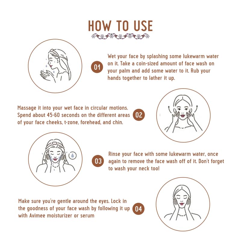 Avimee Herbal Prusha Panchamrita Facewash | For Normal To Dry Skin | Contains Curd, Milk, Ghee, Honey, Jaggery to Gently Cleanse Your Skin Leaving... - Image 3