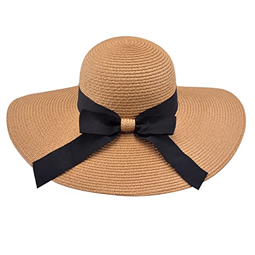 Lenikis 4589C1 Straw Hat For Women Wide Brim Floppy Hat thumb #5