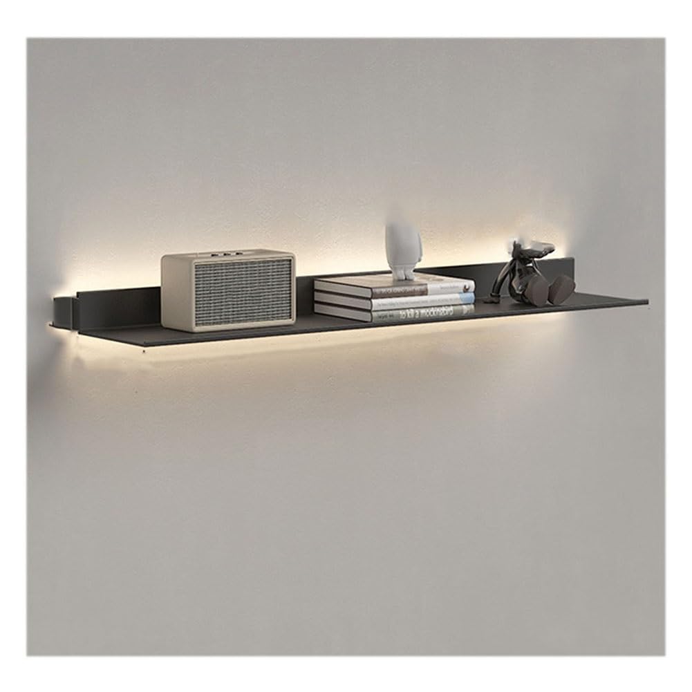 Moderni Mensole Galleggianti con Illuminazione A LED Ferro Metallo Parete Boohelf ry Detive Espositori Mensole per la Decorazione Domestica Creativo Partit Sto Sol