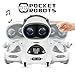 Haite Mini Robot, Pocket Robot for Kids with Interactive Dialogue Conversation, Voice Recognition, Chat Record, Singing& Dancing, White