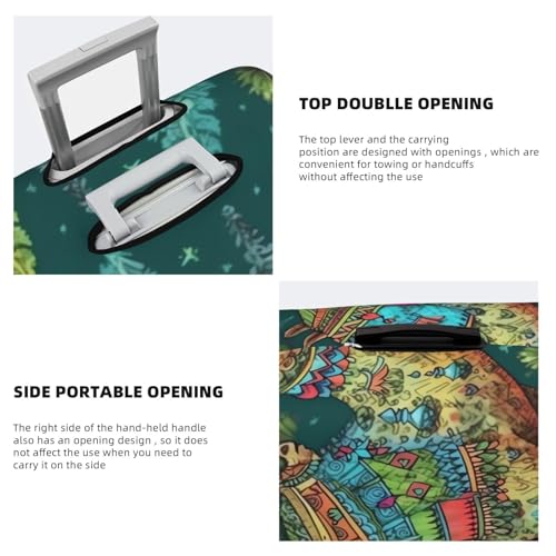 Travel Luggage Cover for Suitcase Elastic Suitcase Protector Colorful camel hand drawing Suitcase Covers Washable Suitcase Protective Cover Dust-proof Luggage Covers Fit 18-32 Inch Luggage4