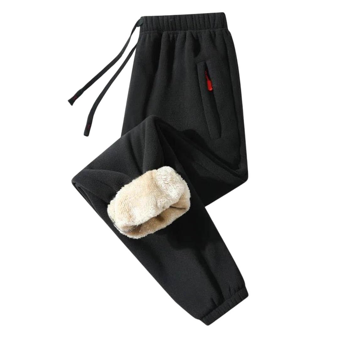 Mens Drawstring Winter Fleece Lined Pants Sweatpants