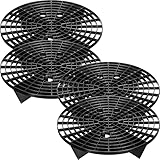 Tallew Car Wash Bucket Insert Grit Traps for Car Washing Detailing Kit Accessories Cleaning Tool Fits 12 Inch Diameter Bucket or 3-5 Gallon(Black,4 Pieces)