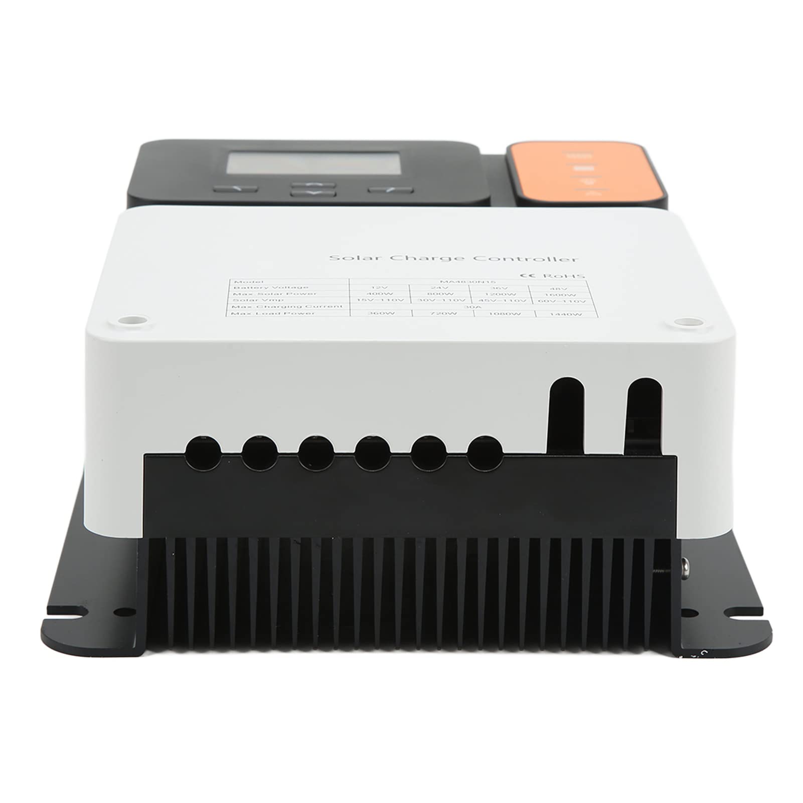 Kontroler ładowania Słonecznego MPPT, Regulator Panelu Słonecznego ze Stopu Aluminium 30A Auto 12 V 24 V 36 48 , Wejście PV 150 , , do Systemów ładowania Baterii Słonecznych Poza siecią