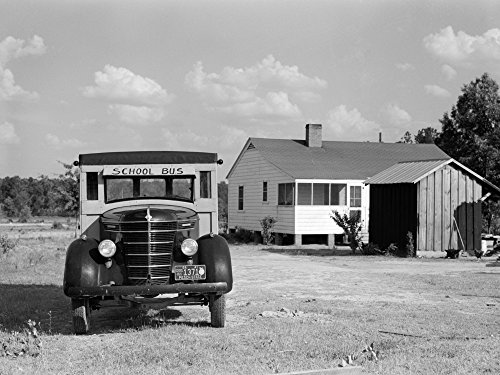Georgia School Bus 1941 Near Greensboro Georgia by Jack