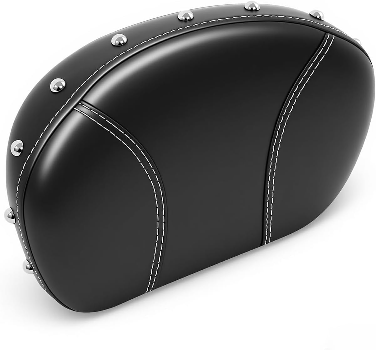 Passenger Sissy Bar Backrest Pad Compatible with Harley Touring Road King Street Glide Electra Glide 1994-2025 Softail 2018-2025 Fat Boy - Detachable Rear Seat Cushion with Mounting Bracket​
