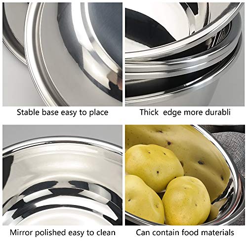 Mixing Bowl de acero inoxidable Anbers, pack x4, 9.6 in miniatura 6