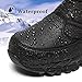 SILENTCARE Men's Winter Waterproof Snow Boots Warm Slip On Mid-Calf Booties Lightweight Outdoor Athletic Shoes 9.5 US