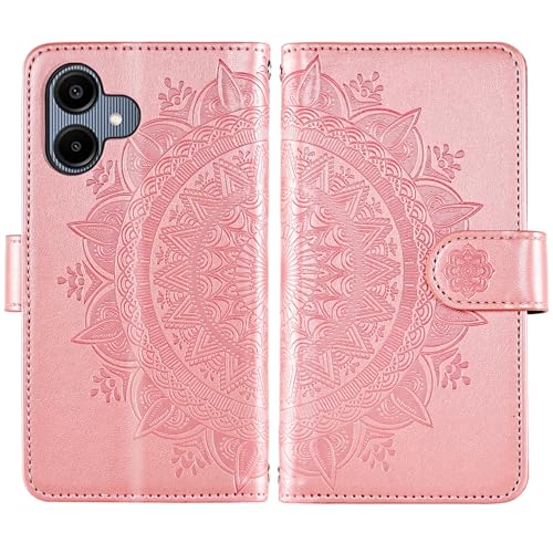 Housse portefeuille Samsung A06 anti-choc avec porte-cartes et verre trempé inclus - 7