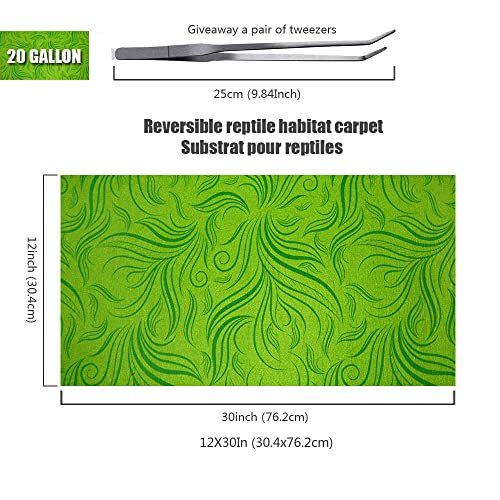 Rep Buddy 2 Pack Reptile Carpet Rainforest Tropical Mat & Reversible Substrate thumb #2
