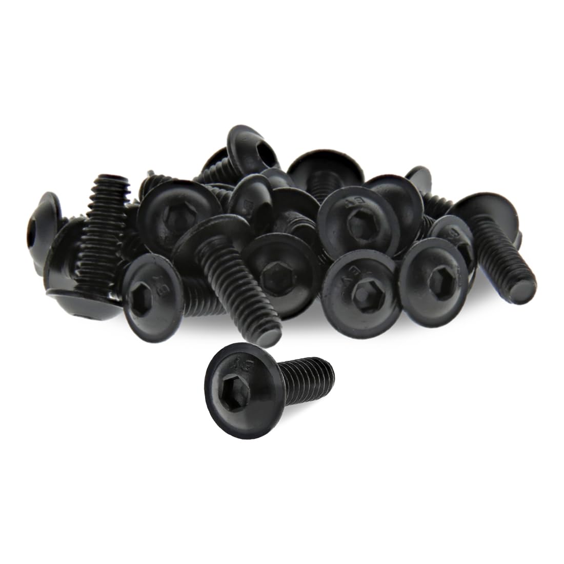 8020, 3066, 10 Series, 1/4-20 x 0.75 Inch 3/4 Inch Flanged Button Head Socket Cap Screw (FBHSCS) 80/20 Steel Bolts (25)