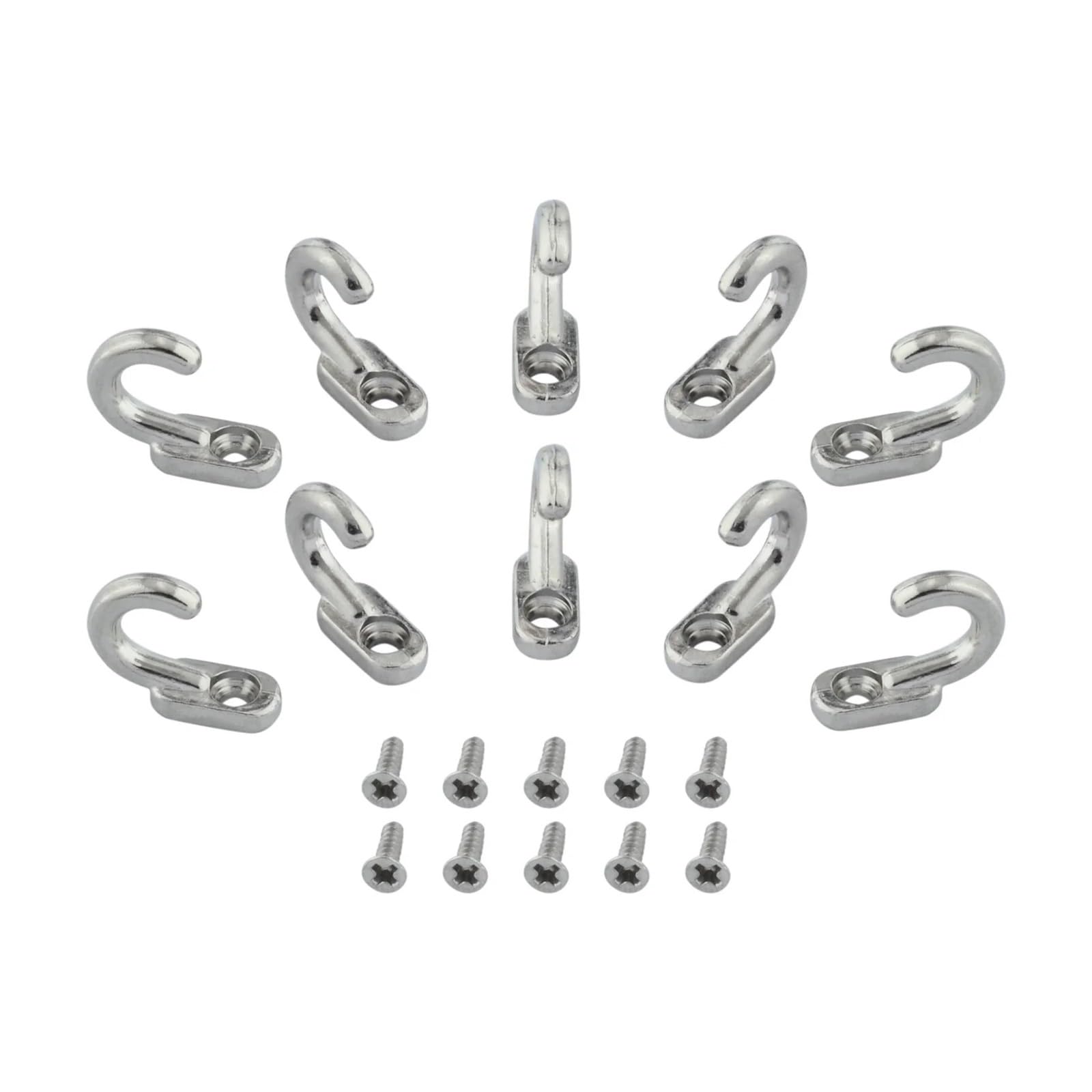 LUYSGBXR Hooks Small Hooks Alloy Wall Hangers Vintage Black Silver Gold Kitchen Bathroom Key Towel Hat Coat Bag Mask(Silver)