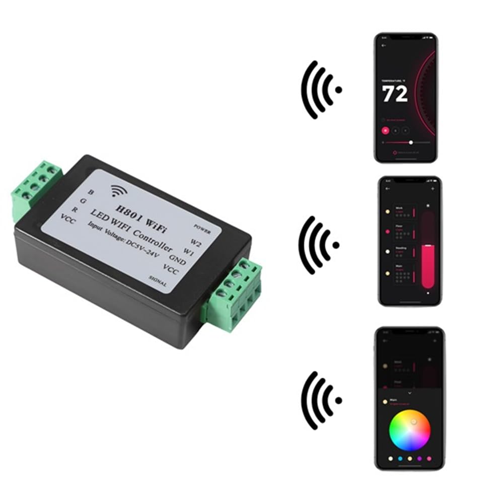 RGBW sterownik LED WiFi H801 RGBW LED kontroler WiFi LED RGB kontroler do kontrolera 5050 RGBW