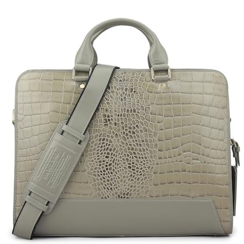Image of Da Milano Leather Laptop Bag for Men & for Women - Fits Up To 15 inch Laptop