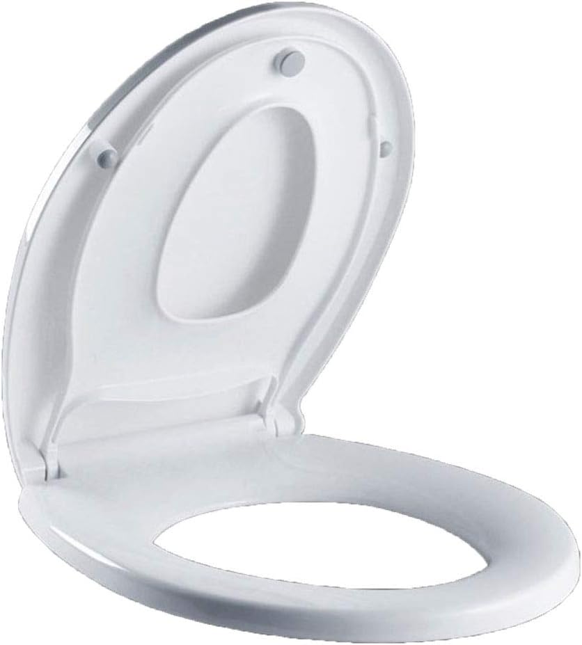 Round Toilet Seats with Built in Potty Training Seat Detachable, Slow