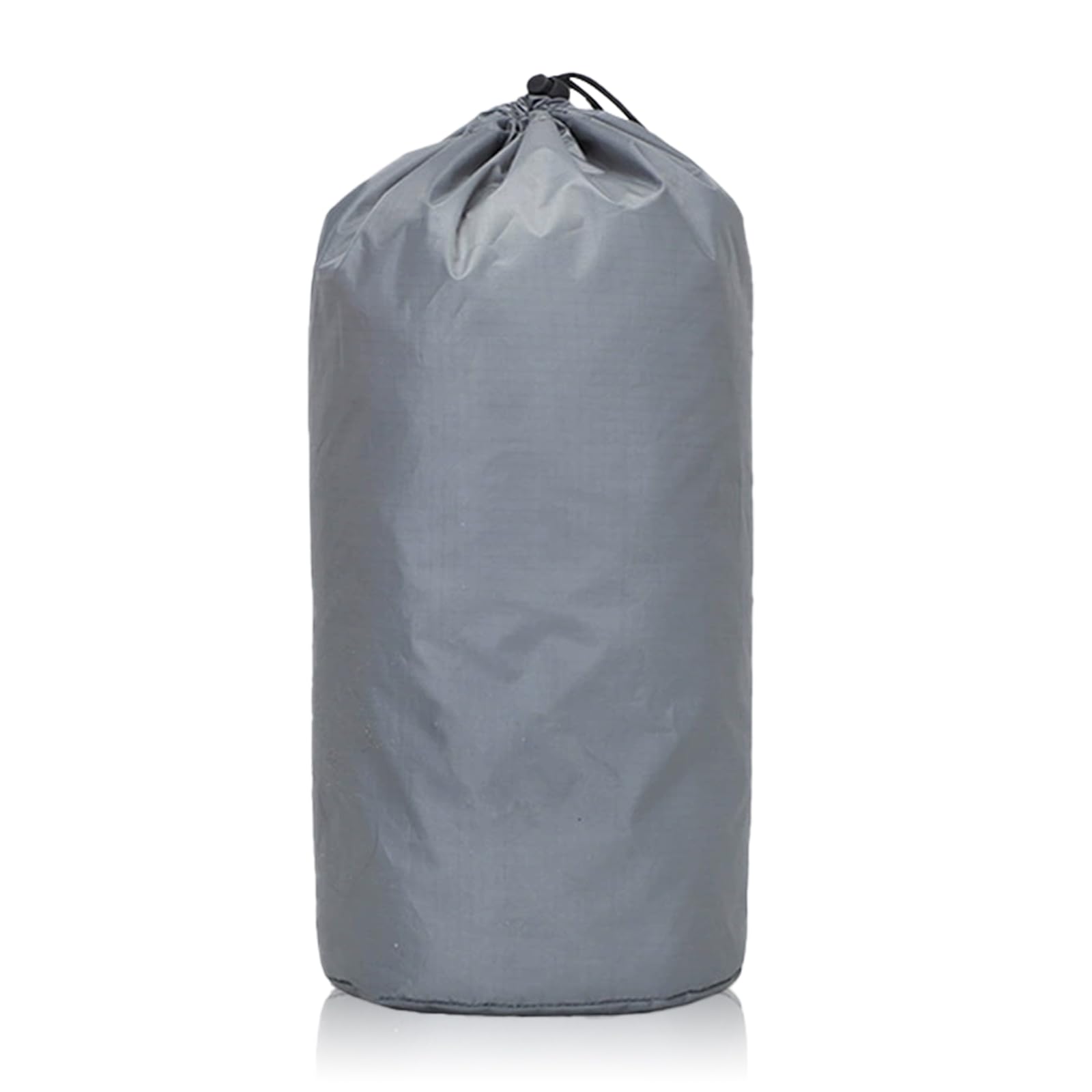 FILOEEX Compression Stuff Sack for Sleeping Bag,Waterproof Compression Drawstring Dust Flap Bag,Lightweight Compression Bags for Sleeping Bag,Clothes Storage,Travel,Camping,Outdoor (Gray, M)