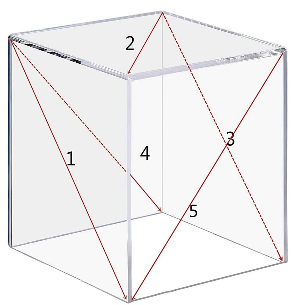 Vitrina de casa de muñecas en Miniatura, Cubierta de Polvo de acrílico, Transparente, Transparente, Coleccionable, Modelo de casa, Caja de Montaje