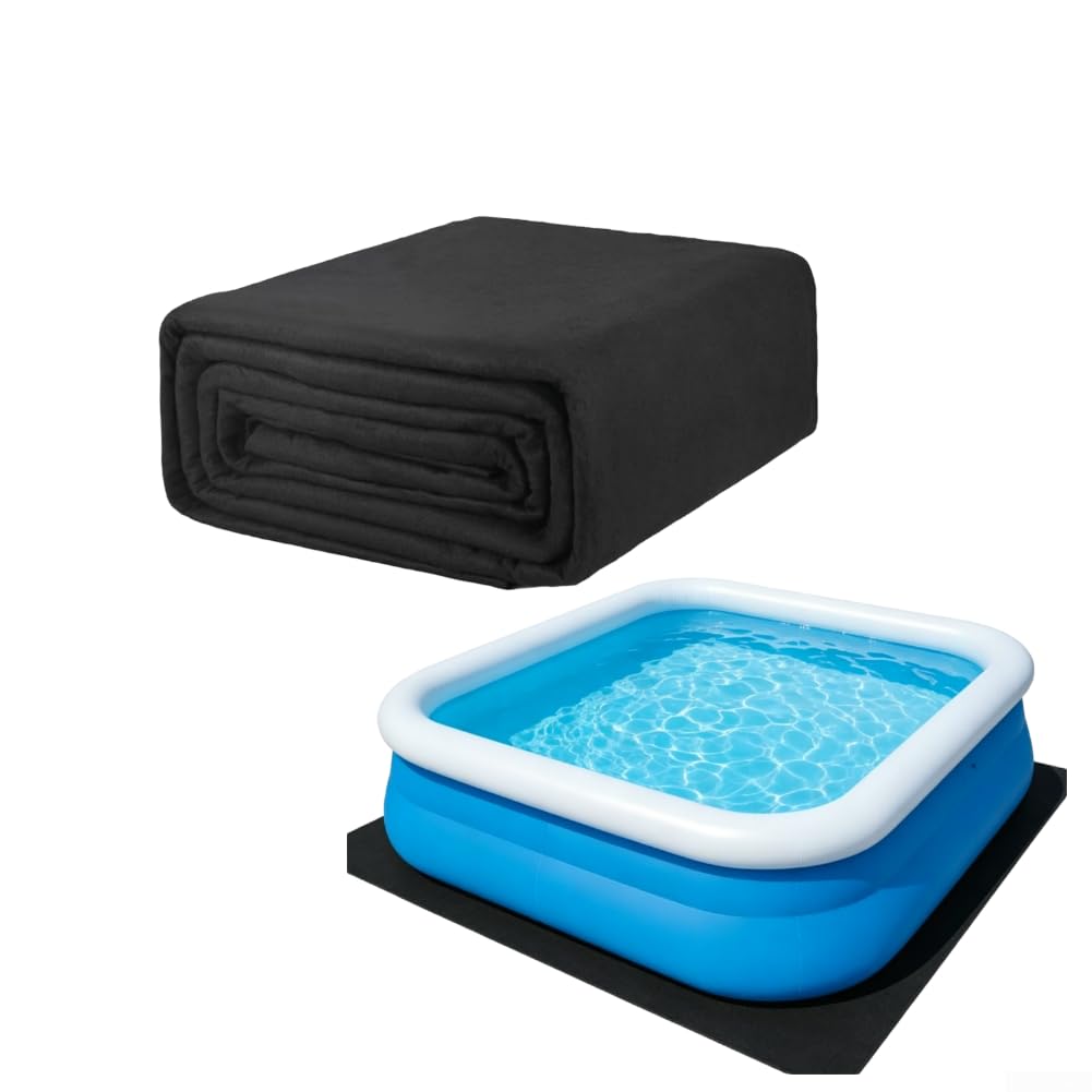 Tappetino quadrato per piscina, antiscivolo, in poliestere, resistente alle forature, strato di base a prova di umidità, tenda da giardino antiscivolo (3 x 4 m)