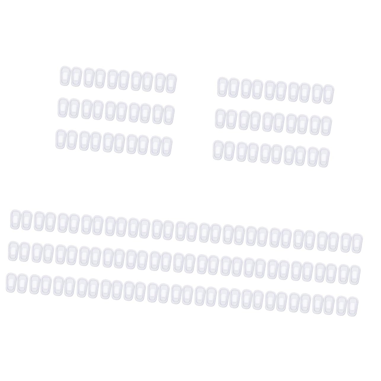 Healvian 5 Set Di Naselli Per Occhiali Accessori Cuscinetti in Silicone Morbido Per Occhiali Naselli Per Un Uso Confortevole 15 Paia * 5