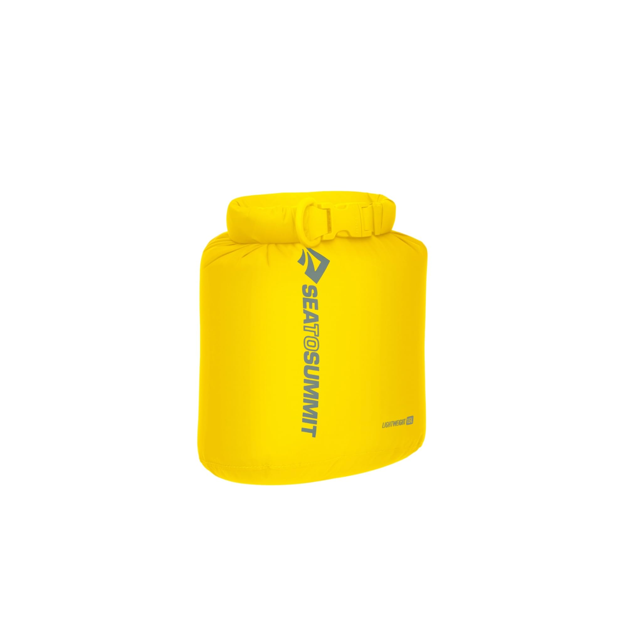 SEA TO SUMMIT - Lightweight Dry Bag XXS 1.5L - Waterproof Storage - Roll-Top - Recycled Fabric - Base Lash Point & D-Ring - For Backpacking & Kayaking - 14.1 x 10.7 x 19cm - Sulphur Yellow - 34g