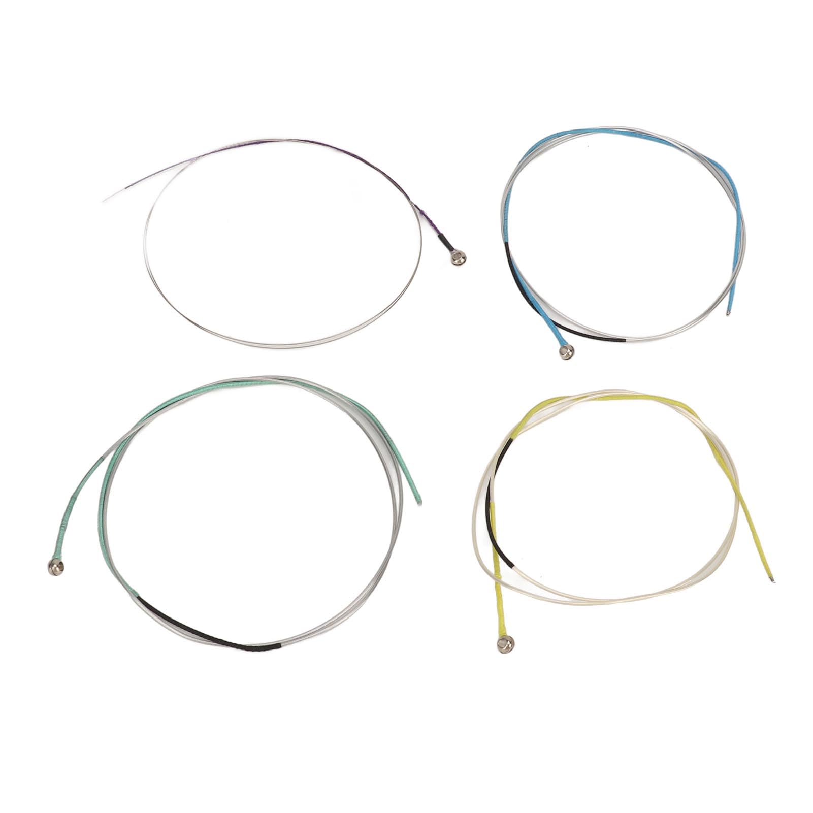 12 Corde per Violino in Nylon, Acciaio Inossidabile, Alluminio, Lega di Magnesio, Nucleo di Avvolgimento, per Dimensioni 1/2, 1/4, 3/4, 4/4, Tono e Resilienza Ottimizzati (AV33)