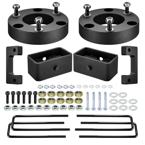 Image of BDFHYK 3.5 inch Front and 3 inch Rear Leveling Lift Kits Compatible with Chevrolet Silverado 1500 Compatible with GMC Sierra 1500, Suspension Lift Kit Set for 2007-2019 Silverado 1500 2WD 4WD