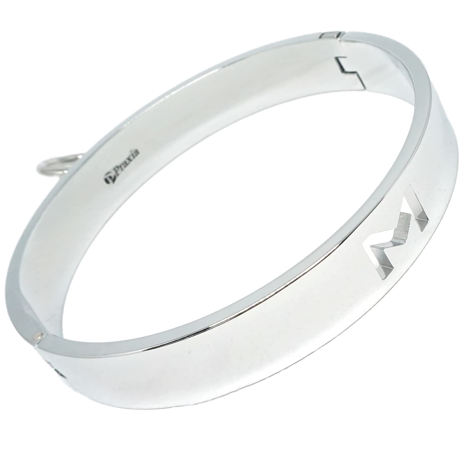 Amazon | [Praxia] 金属製 首輪 施錠 チョーカー M文字デザイン (女性