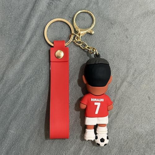 Image of Cute Cartoon Character Silicone 3D Key Chain with Strap Charm & Metal Hook, Merchandise Key Rings Gift for Kids Girls Boys Men & Women