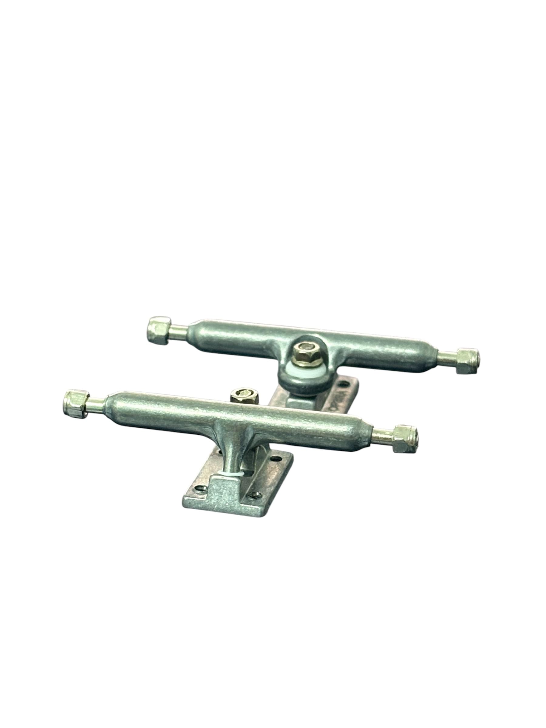 LEEFAI Pro Fingerboard Trucks G5, colore metallo grezzo, Kingpin normale, 2 camion con hardware (34 mm)