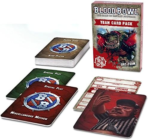 Games Workshop 60220909001 Blood Bowl Orc Team Card Pack