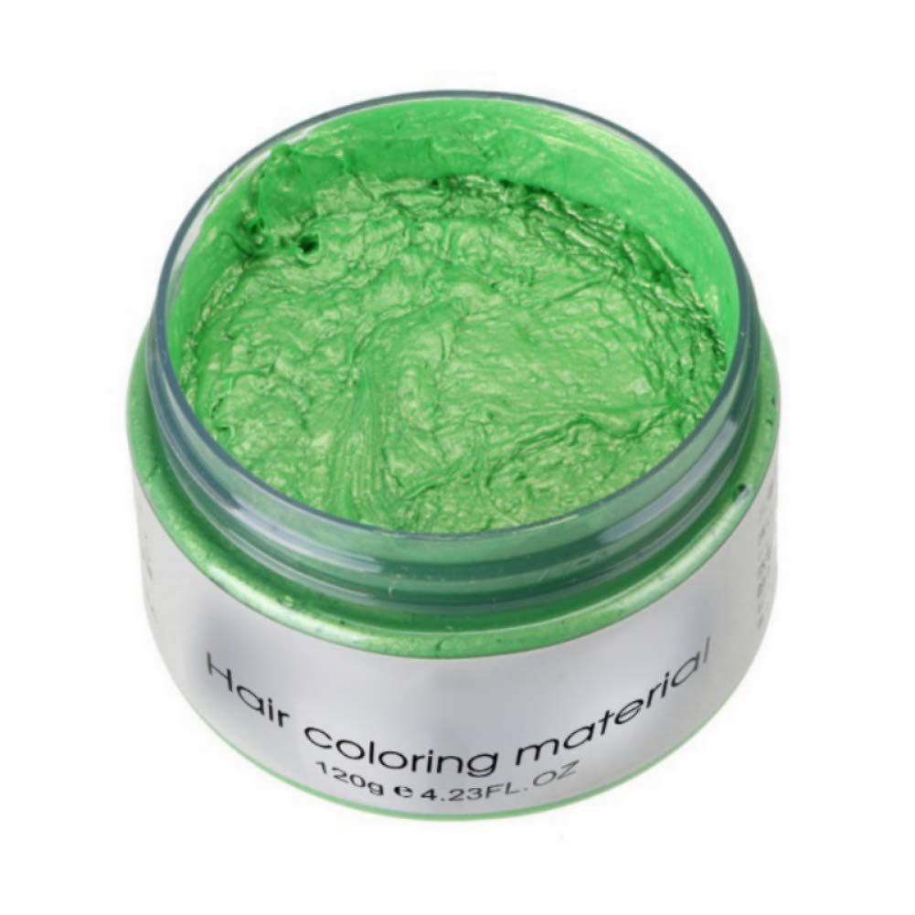 Hair Color Wax Green,Unisex MultiColor Temporary Modeling