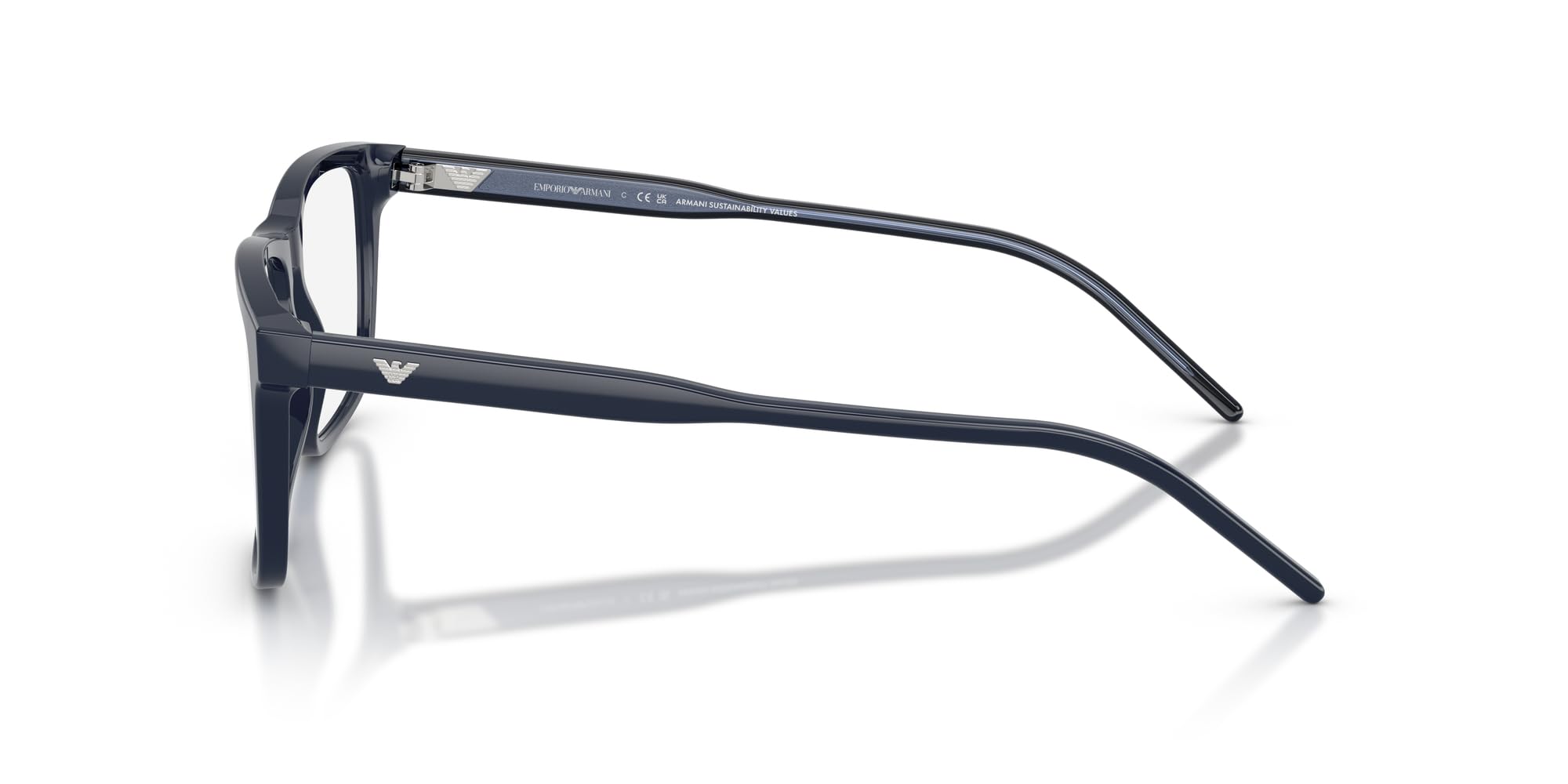 Emporio Armani Męskie kwadratowe oprawki na okulary na receptę Ea3257