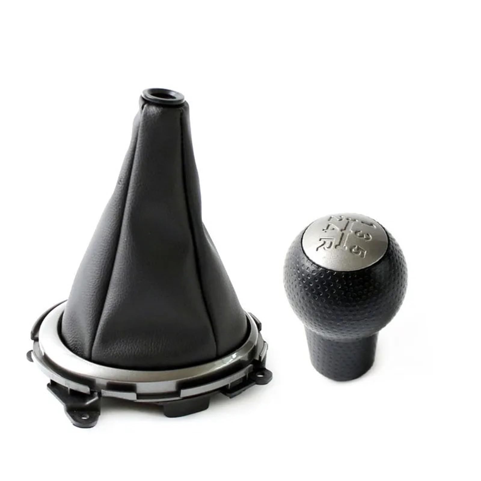 Jxewmtmc for Fit for Jazz 2009-2015 5Speed Gear Shift Knob Shifter Lever Change Stick Gaitor Boot Cover Case Gear Stick Shift Cover(2Pcs Set)