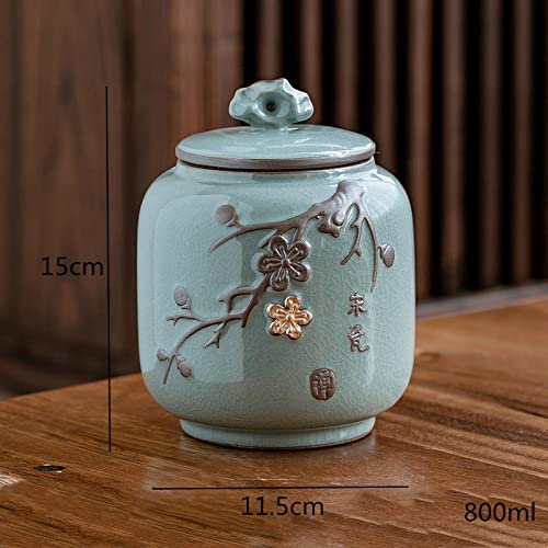 Boîte de rangement de thé contre l'humidité en forme de statue design - 2