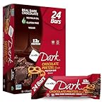 NuGo Dark Chocolate Pretzel and Sea Salt, 12g Protein Bar, Vegan, Gluten Free, Non-GMO, Kosher Pareve, 24 Count