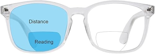 Miniatura 1 de MARE AZZURO Lentes de lectura bifocales de moda para hombre, con bloqueo de luz azul, para leer al aire libre, 100, 125, 150, 175, 200, 225, 250,