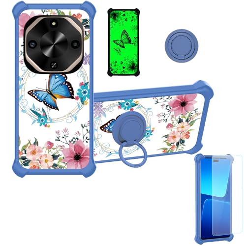 Coque antichoc BLU G75 en silicone et PC rigide avec anneau