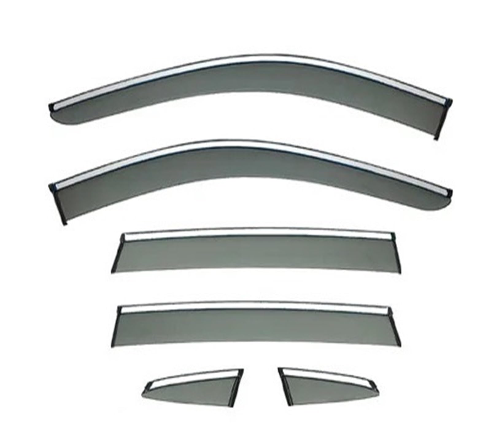 Déflecteurs de vitre pour Mazda CX-50 2023+ | Kit de 6 visières de protection - 7