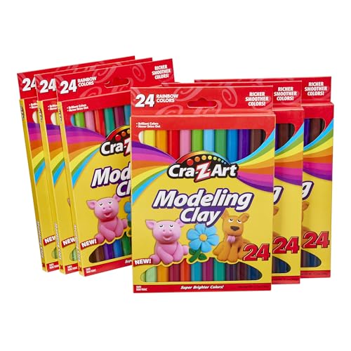 Image of Cra-Z-Art Bulk Modeling Clay - 6 Pack of 24 Count Modeling Clay