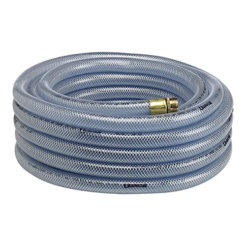 Underhill UltraMax Commercial Garden Water Hose, Heavy-Duty, Anti-Kink, Industrial, Non-Conductive, 600 psi, H10-125C, 1 Inch x 125 ft, Clear