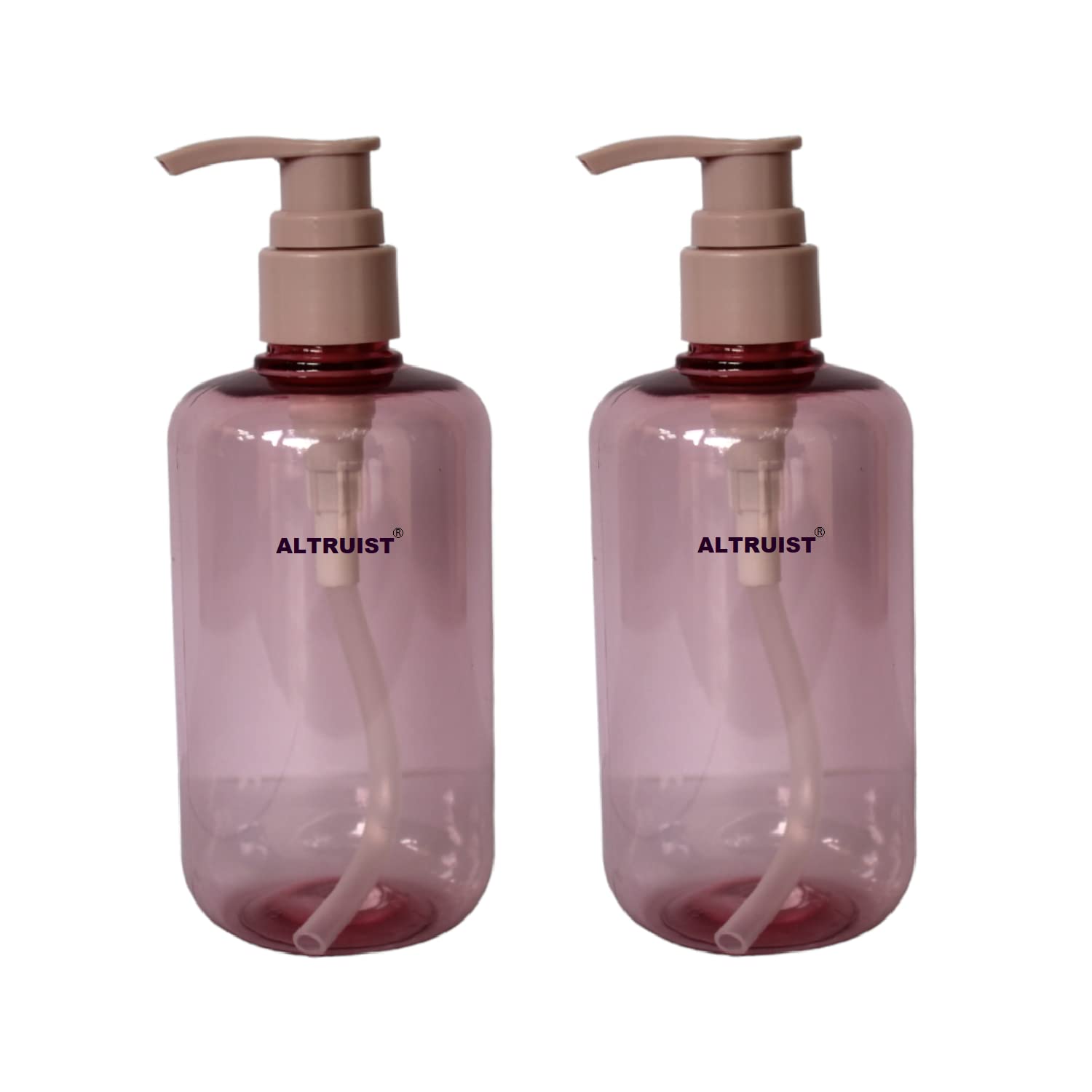 ALTRUIST Lotion Pump Bottle, Clear Small Cylinder Shampoo Lotion Pump Bottle Dispenser Refillable Containers for Liquid, Massage Oil, Hand wash, Body wash, And other lotion, 300ml (Burgundy) Pack of 2 (B0BQDHWV4D) Amazon Price History, Amazon Price Tracker