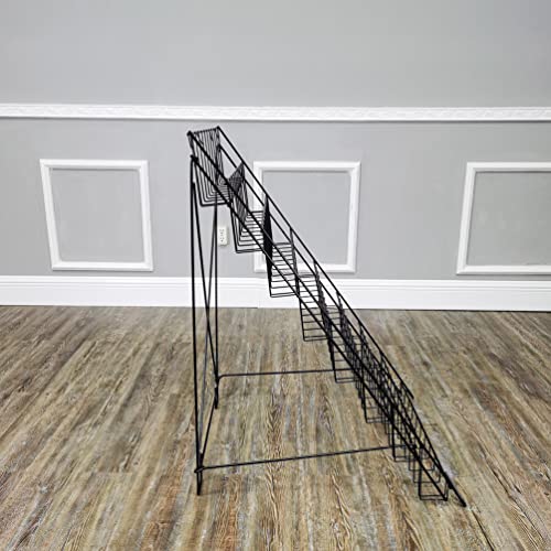 Fixturedisplays 1483 ® 8-Tier Literature Holder Greeting Card Floor Stand Displays Book Dvd Brochure Travel Collapsable Wire Metal Rack 1483 thumb #5