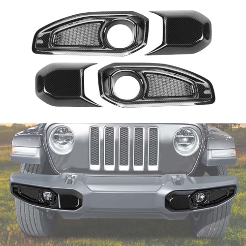 Hoolcar Front Fog Light Cover for Jeep Wrangler JL & Gladiator