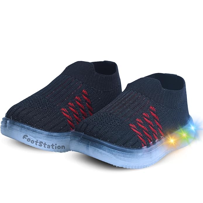 Image of Kids Slip-On LED Light Shoes, Pack of 2 (Combo)
