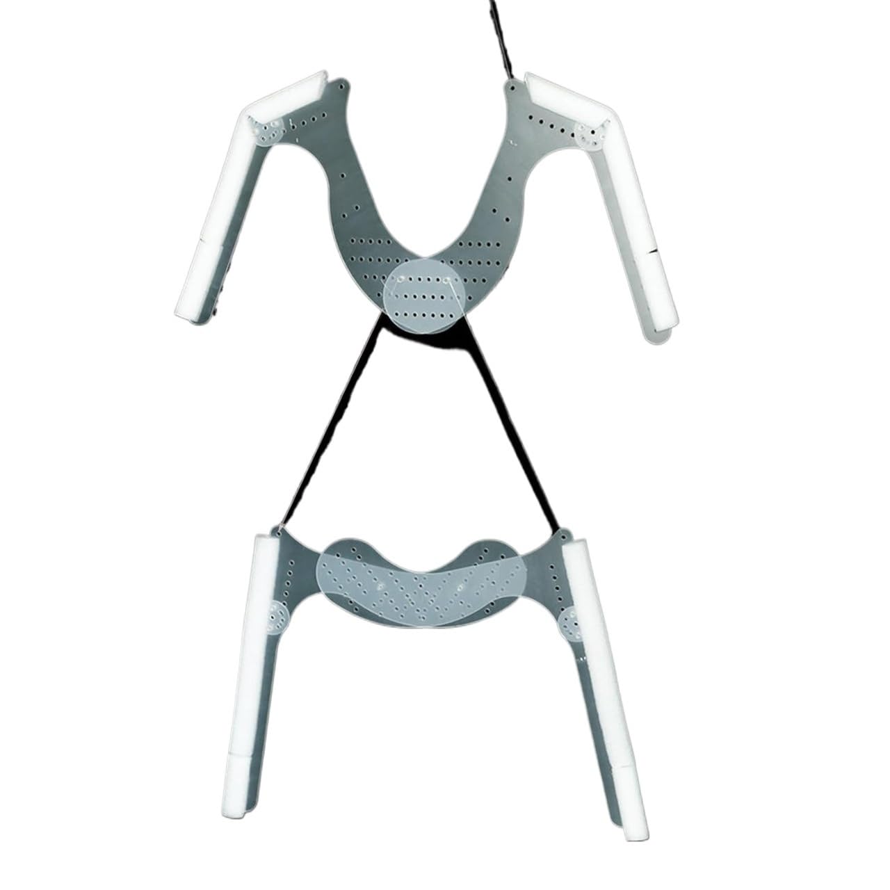 Gjhgnfrdk One Color Mannequin Hanger， 2-In-1 Invisible Transparent Acrylic Mannequin Hangers Adjustable 28-55Cm 29-54Cm 2 Pcs