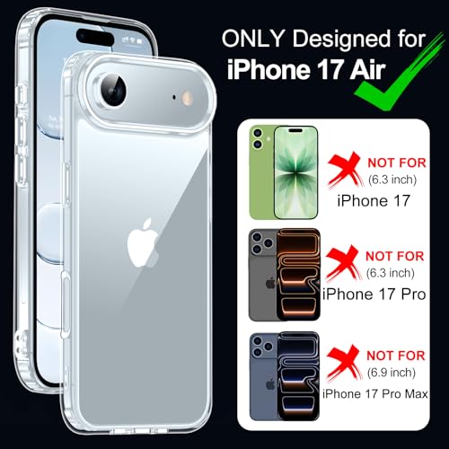 Coque transparente 17 Air fine, housse de protection antidérapante